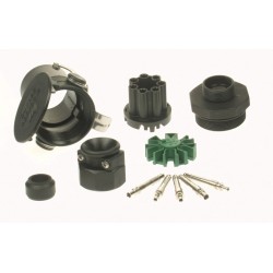 Utičnica 5-polna ABS plastična